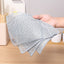 Steel Wire Dishcloth for Home Use, Non-Greasy Steel Wool Scrubbing Cloth, Kitchen Cleaning Cloth, Easy to Clean Silver Wire Rag - Korvel