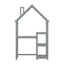 House-shaped Wooden writing Desk,Kids study Table,Bookshelf & Toy Storage,Grey - Korvel