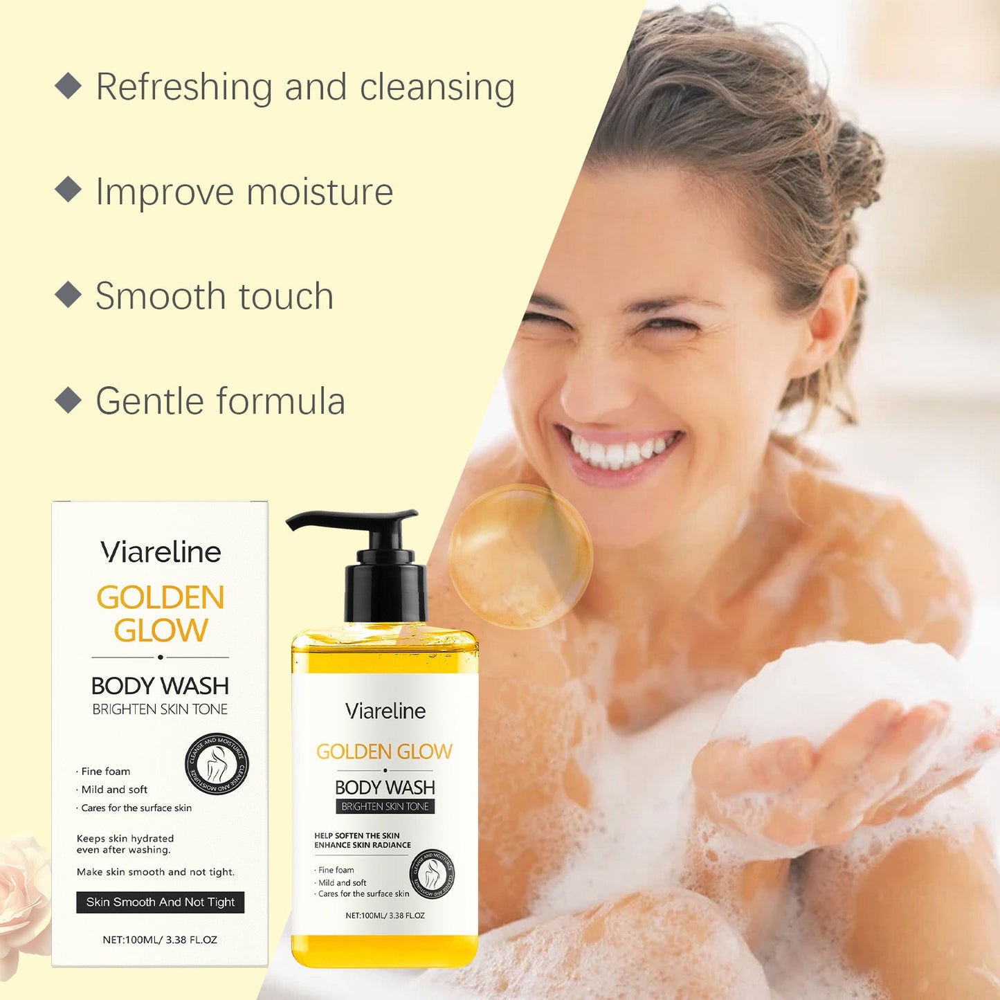 Moisturizing Body Wash Clean, Gentle, Refreshing And Comfortable Smooth Moisturizing And Nourishing Skin - Korvel