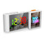 Creative S-shaped Dual-Screen RGB Alarm Clock with Night Light