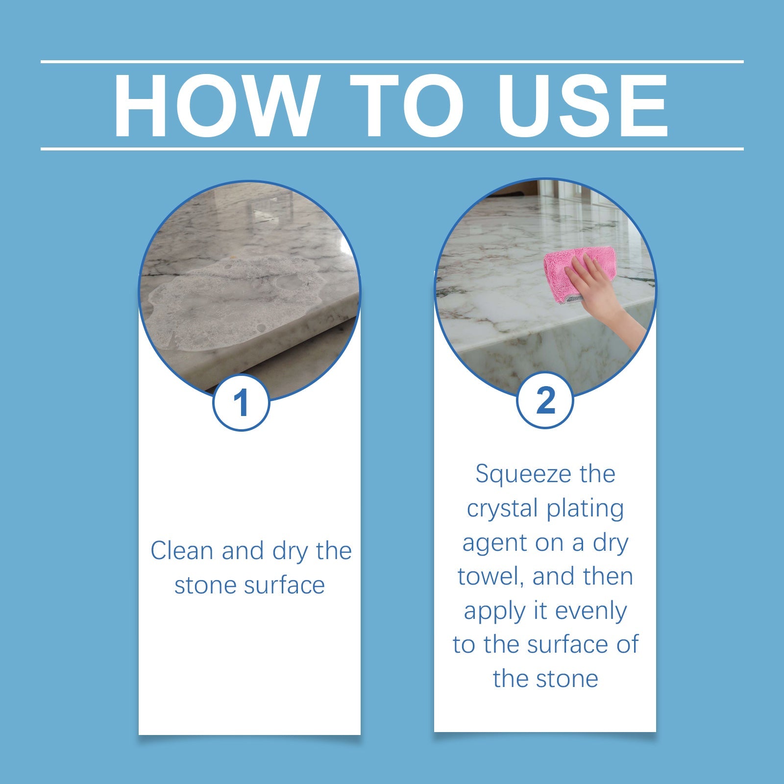 Marble Cleaning Polish Kitchen Tile Countertop Scratch Repair Cleaner Stone Crystal Plating Agent - Korvel