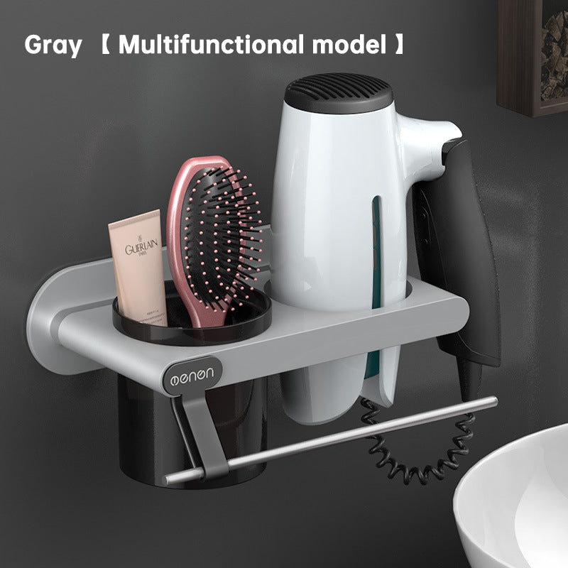 Hanging Hair Dryer Rack Toilet Storage Rack Hair Dryer Rack Storage Rack Non Perforated Wall Mounted Air Duct Rack - Korvel