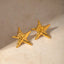 Elegant Stainless Steel Star Shape Earrings