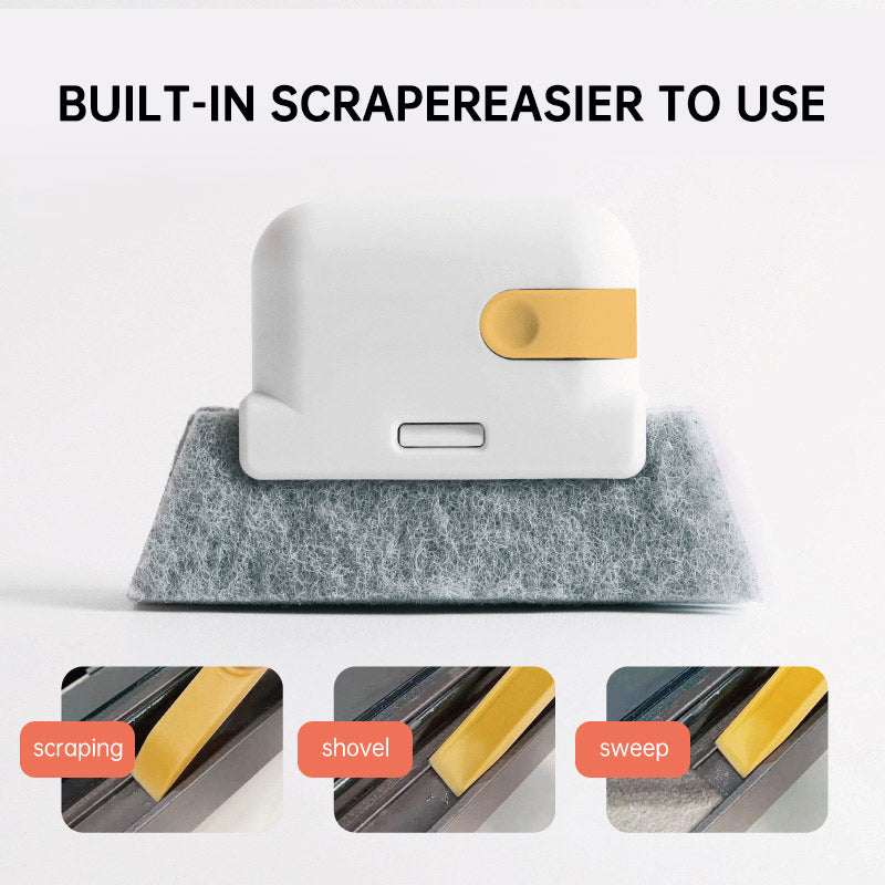 Two In One Detachable Window Slot Cleaning Brush, Door and Window Groove Brush, Glass Window Slot, Window Sill Gap Brush - Korvel