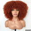 Female Hair African Small Curly Hair Explosion Head Black Chemical Fiber Wig Full Head Set - Korvel