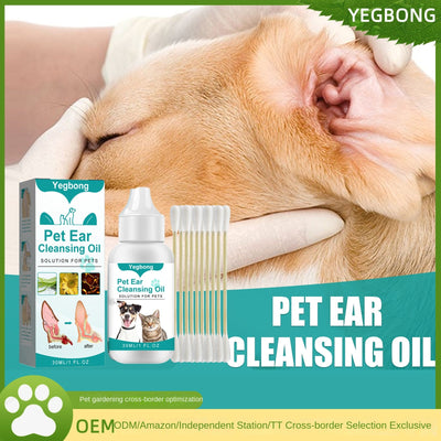 Premium Pet Ear Cleaning Oil for Cats and Dogs - 30ml