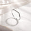 Bague de fiançailles élégante en argent sterling 925 pour femmes - Taille 6.0