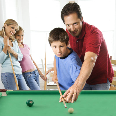 47 Inch Folding Billiard Table with Cues and Accessories - Green