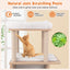 Arbre à chat en bois naturel de 47 pouces avec condo et hamac