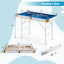 Mesa de Billar Plegable de 47 Pulgadas con Queues y Cepillo - Azul