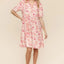 Robe en tricot à imprimé paisley évasée