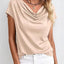 Casual Solid-Color Short-Sleeve Top for Everyday Style