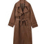 Manteau trench à double bouton pour femmes, style européen et américain