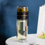 Bouteille d'eau en verre premium avec infuseur à thé