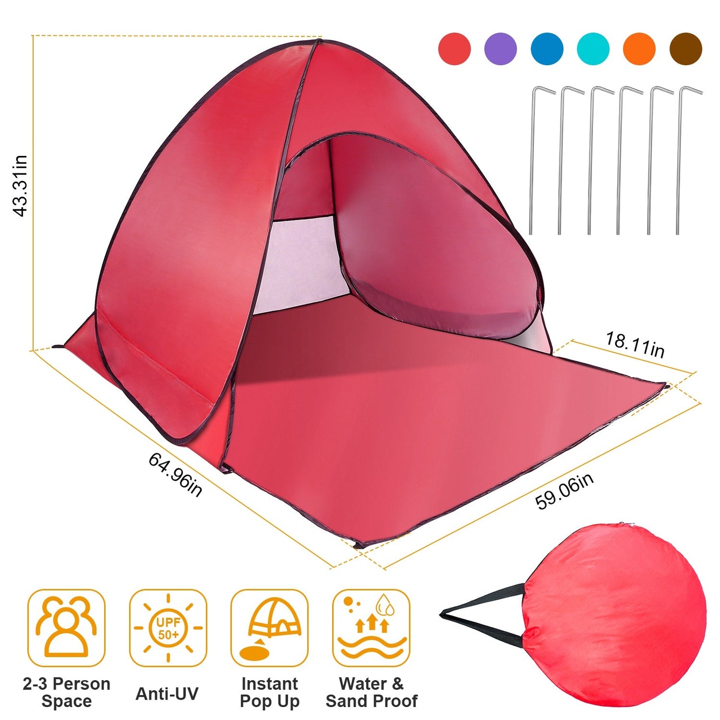 Tienda de Playa Gbruno Pop Up - Protección UV y Toldos Impermeables