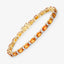 Pulsera de Zafiro Naranja y Diamante Blanco de 12.33 Quilates