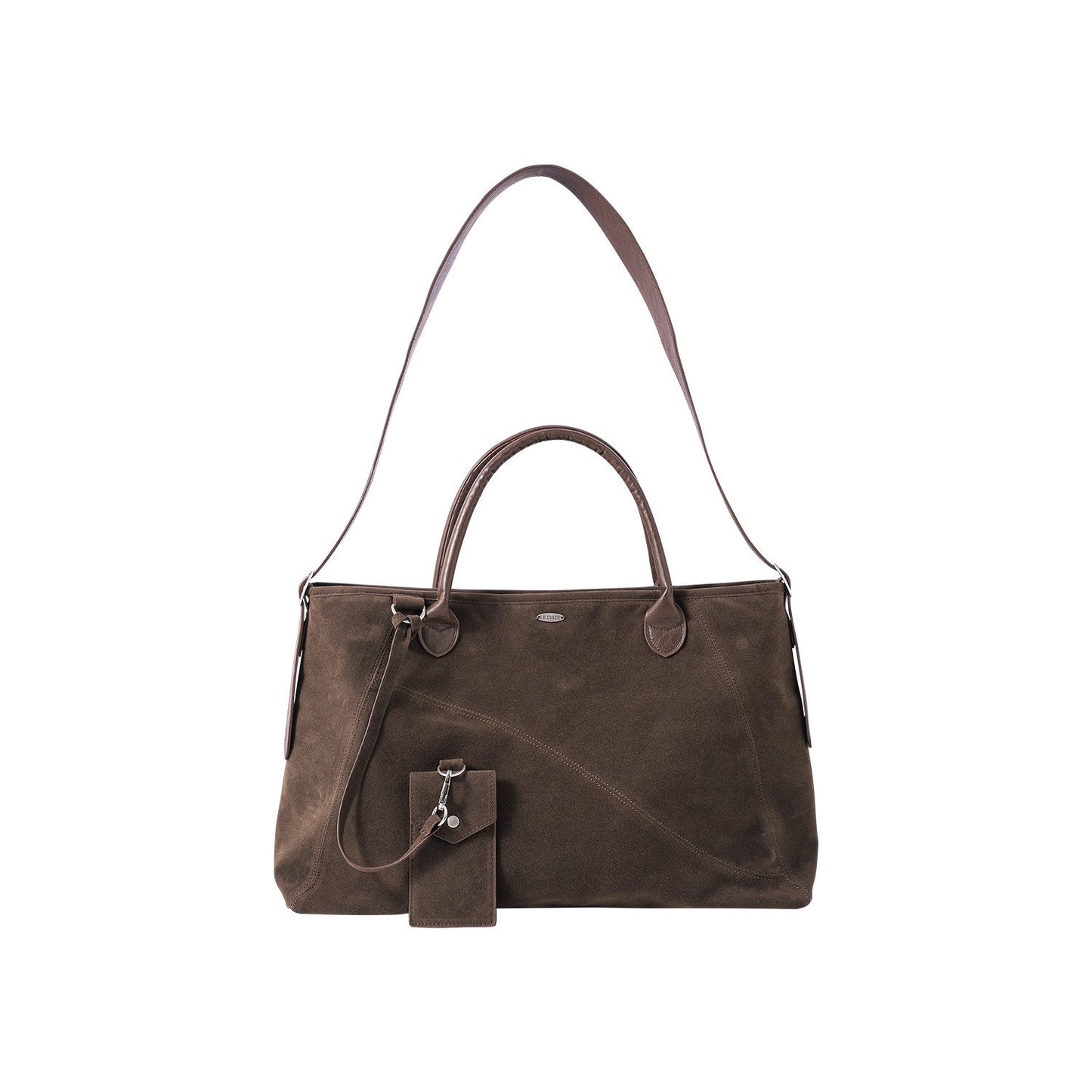 Premium Suede One-Shoulder Travel Tote Bag