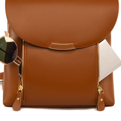 Sac de voyage en cuir souple pour femmes, grande capacité et à la mode