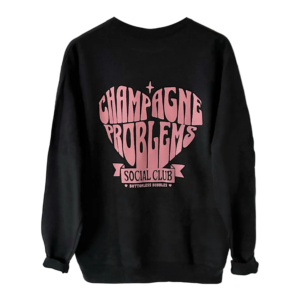 Sweatshirt imprimé Champagne Probs Social Club