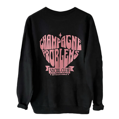 Champagne Probs Social Club Printed Sweatshirt