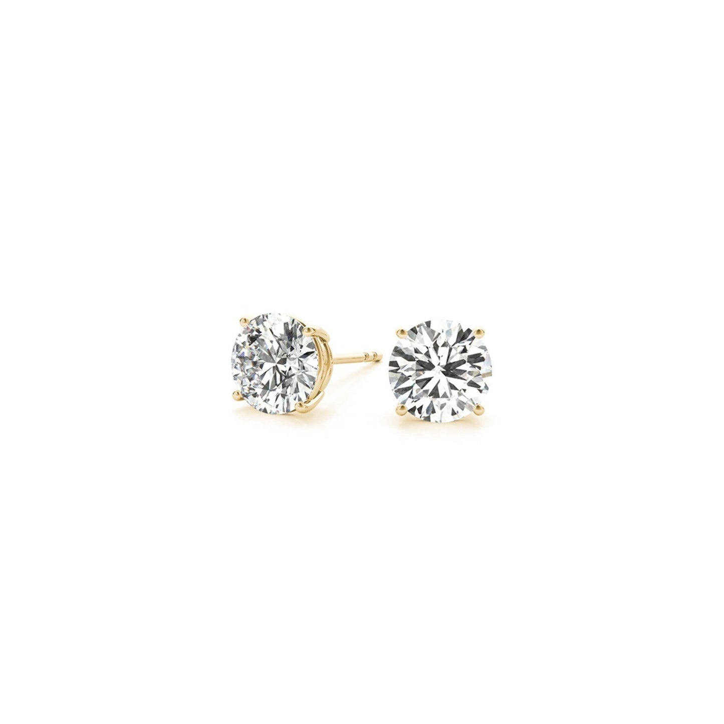 1 1/2 cttw Lab Grown Diamond Stud Earrings in 14k Yellow Gold