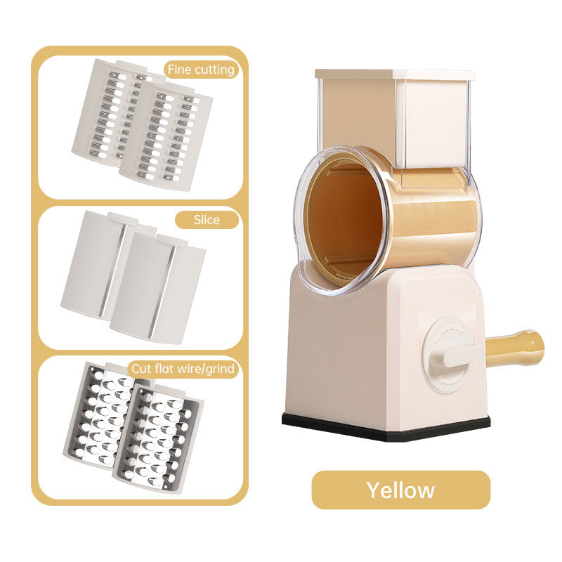 Multifunctional Vegetable Cutter with Hand Roller Design