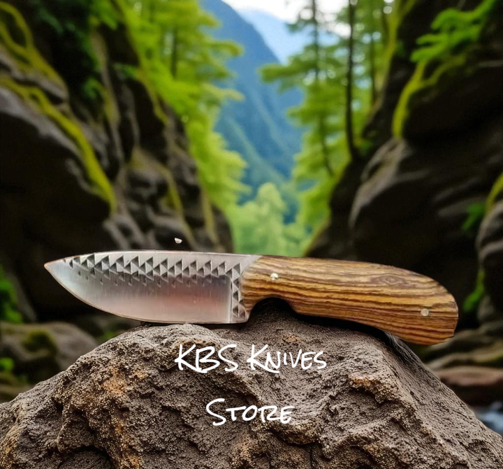Classic Cowboy Knife – 8.25" Full Tang Rasp Steel with Walnut Handle & Leather Sheath - Korvel
