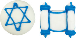Dreidel & Menorah Icing Assortment - 150 Count