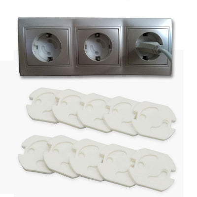 10pcs Children Against Electric Protection Socket Plastic Security Locks - Korvel