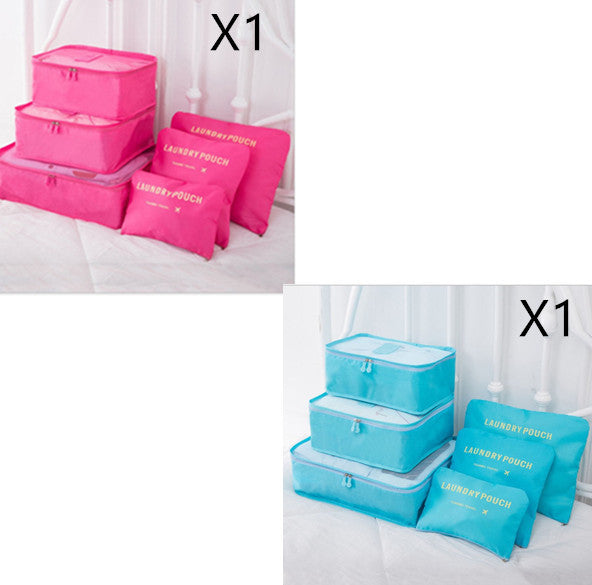 6-Piece Travel Storage Bag Set for Organized Packing