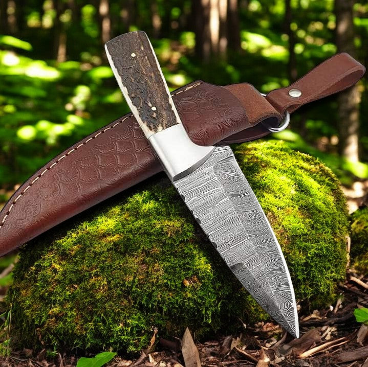 The Ultimate Elk Hunter - Custom Handmade Elk Hunting Knife with Premium Sheath - Korvel
