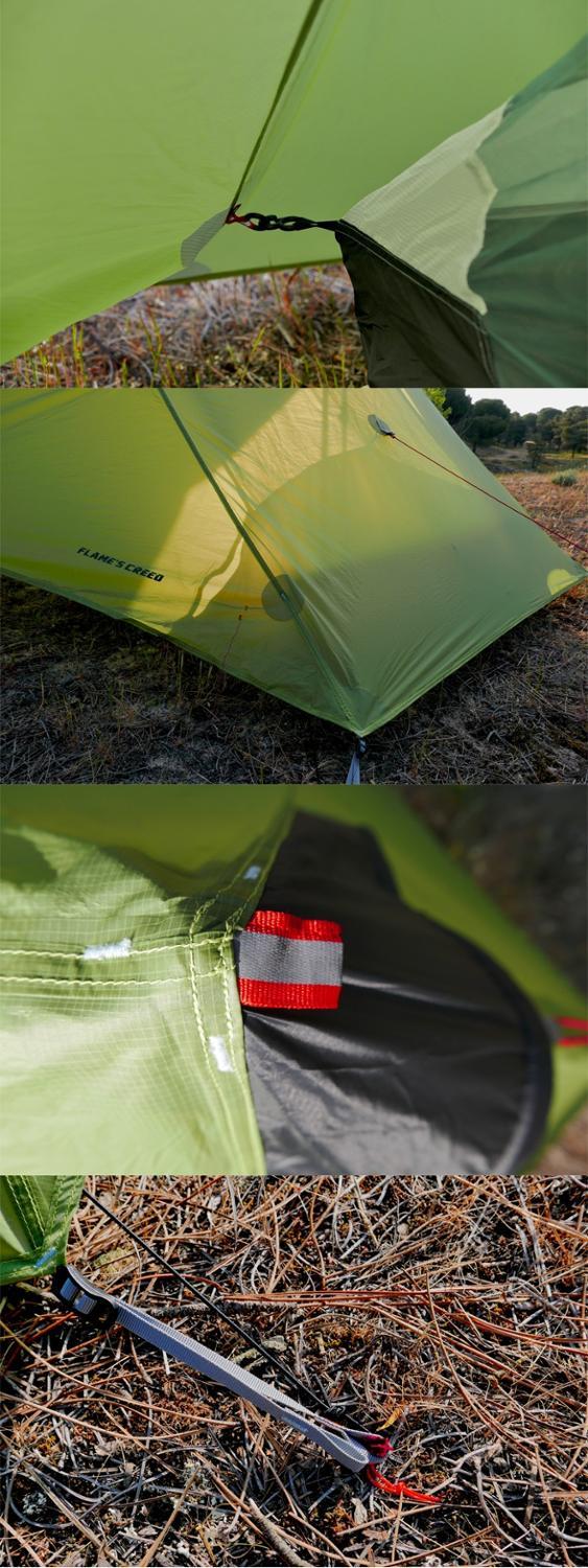 Silicon Coated Double Tip Poleless Tent - Rainproof Design