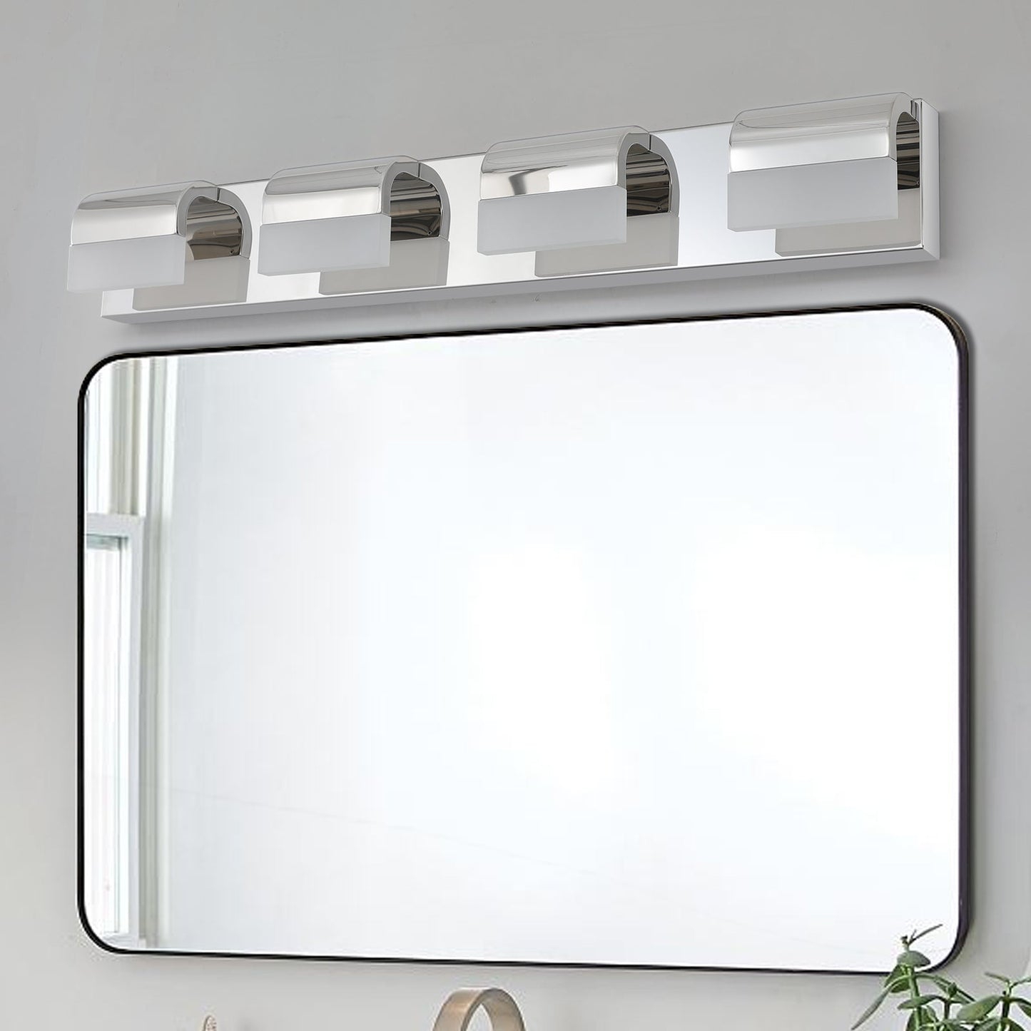 Modern 4-Light LED Vanity Lighting for Bathrooms