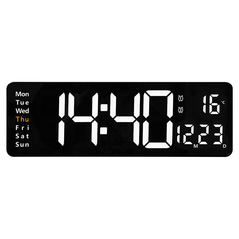 Large LED Digital Wall Clock with Remote Control