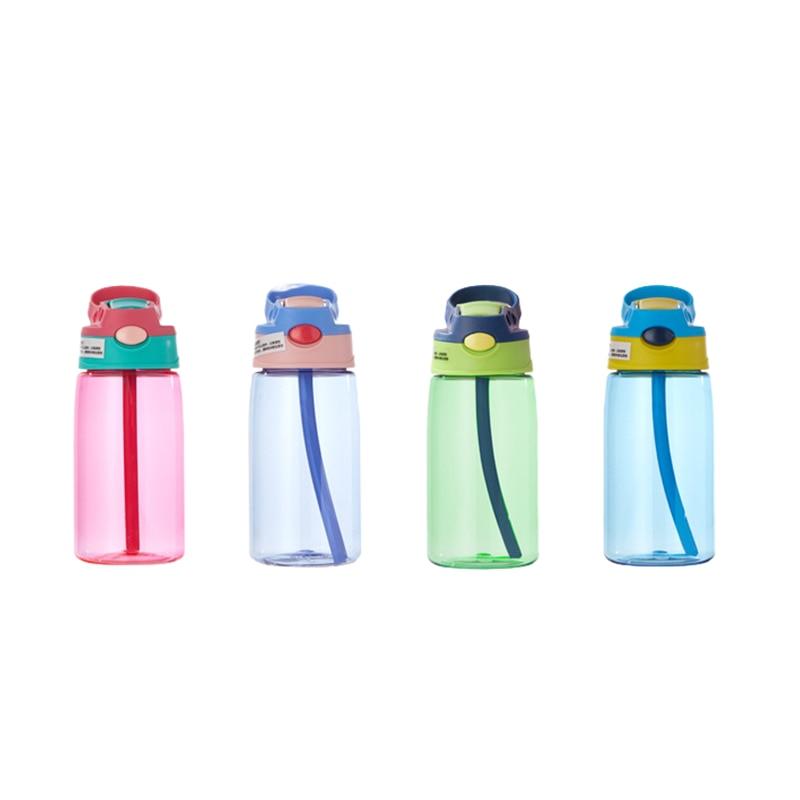 Creative 480ML Kids Straw Water Bottle - Leakproof & Fun Design for School and Outdoor Activities - Korvel