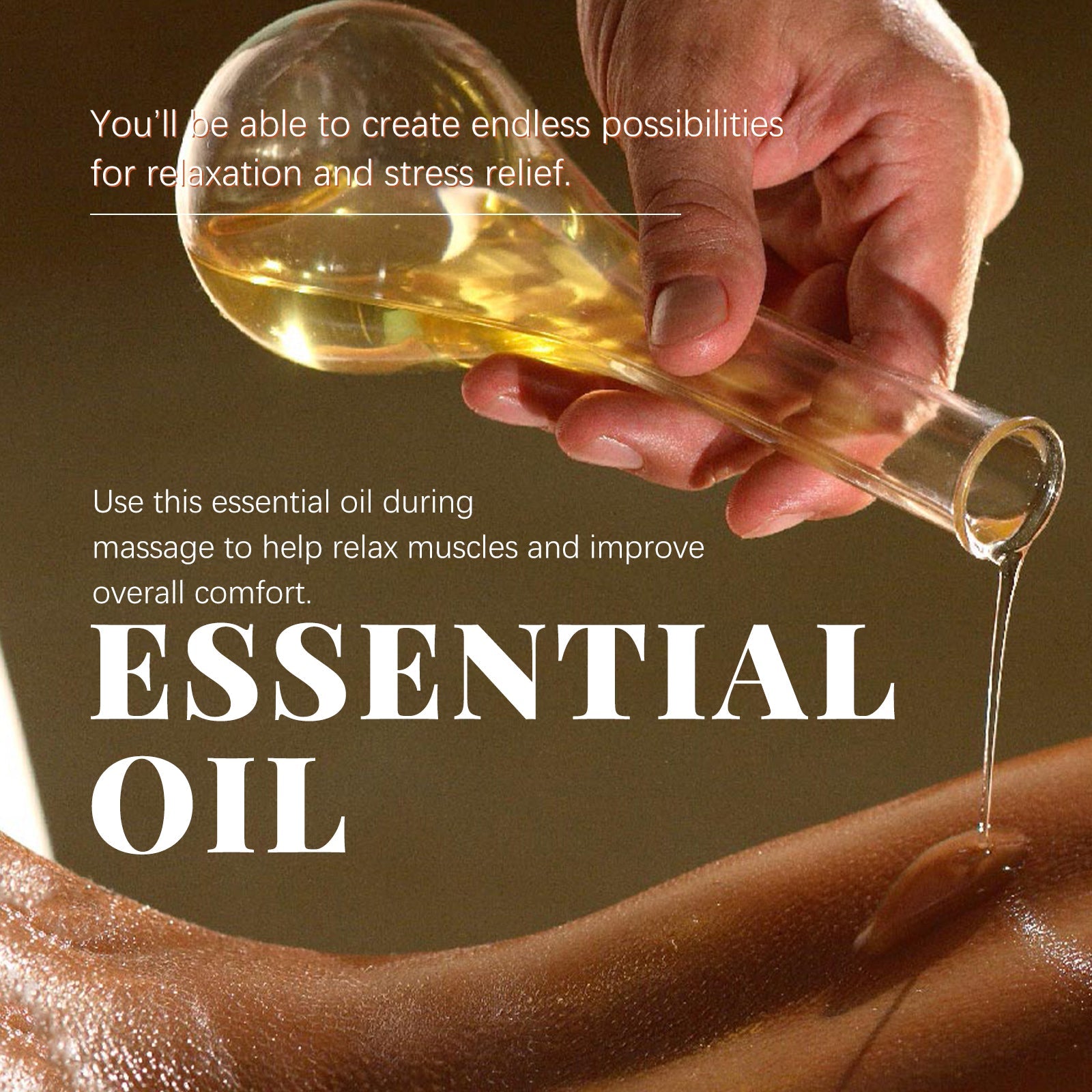 Essential Oil Set, Relieve Body Fatigue Moisturize Dry Skin Lock Water Hydrating Essential Oil - Korvel