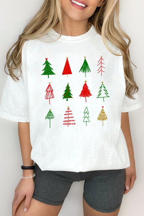 Christmas Trees Oversized T-Shirt - Korvel