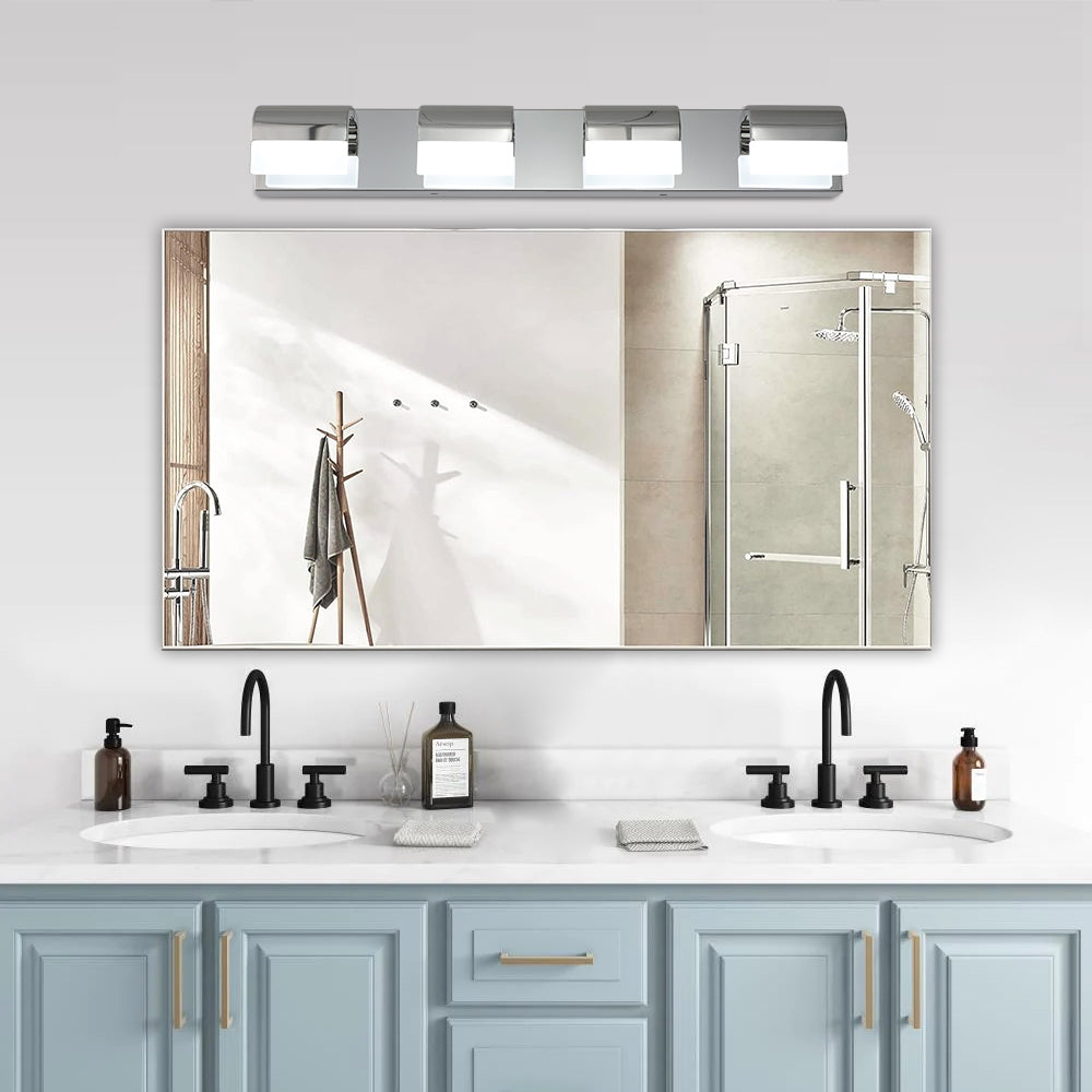Modern 4-Light LED Vanity Lighting for Bathrooms