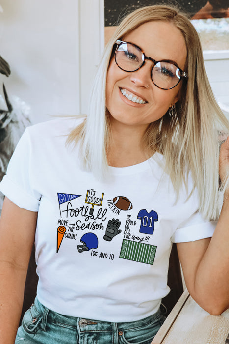 Football Season 4823 Royal T-Shirt