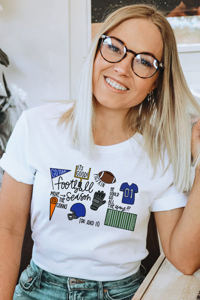 Football Season 4823 Royal T-Shirt
