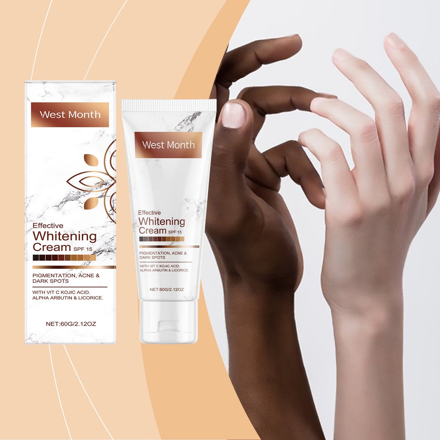 Body Moisturizing And Brightening Cream, Moisturizing And Brightening Skin, Refreshing And Non-Sticky Body Lotion - Korvel