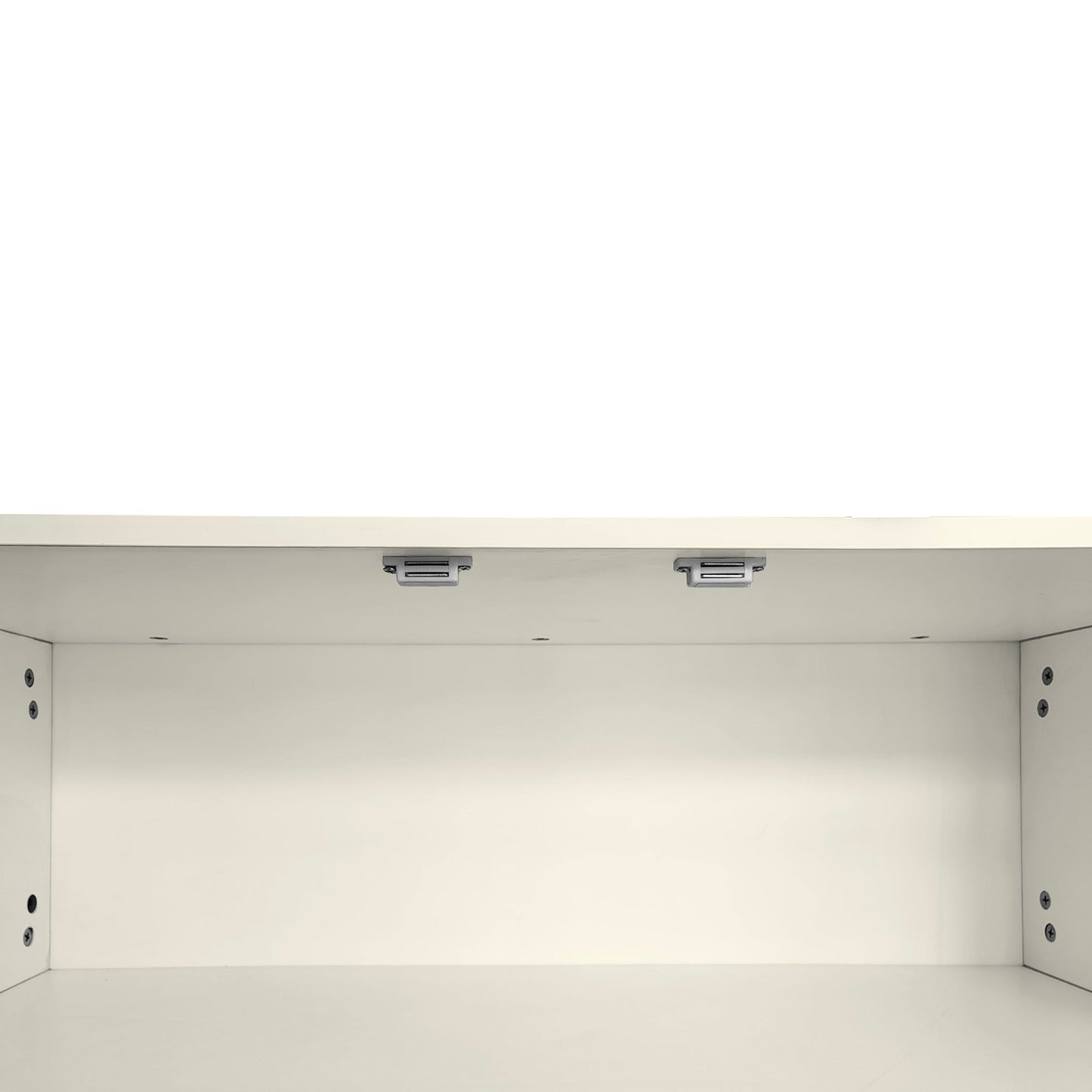 Modern Shoe Storage Bench with Hidden Storage and Upholstered Cushions for Bedside, Living Room and Entryway ((Antique White) - Korvel