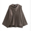 Women's Loose Casual Cape Knitted Sweater Coat