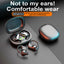 Wireless earphones open, non in ear, ultra long battery life, noise cancelling Bluetooth earphones for running and sports, hanging ear headphones - Korvel