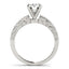 14k White Gold Antique Style Diamond Engagement Ring