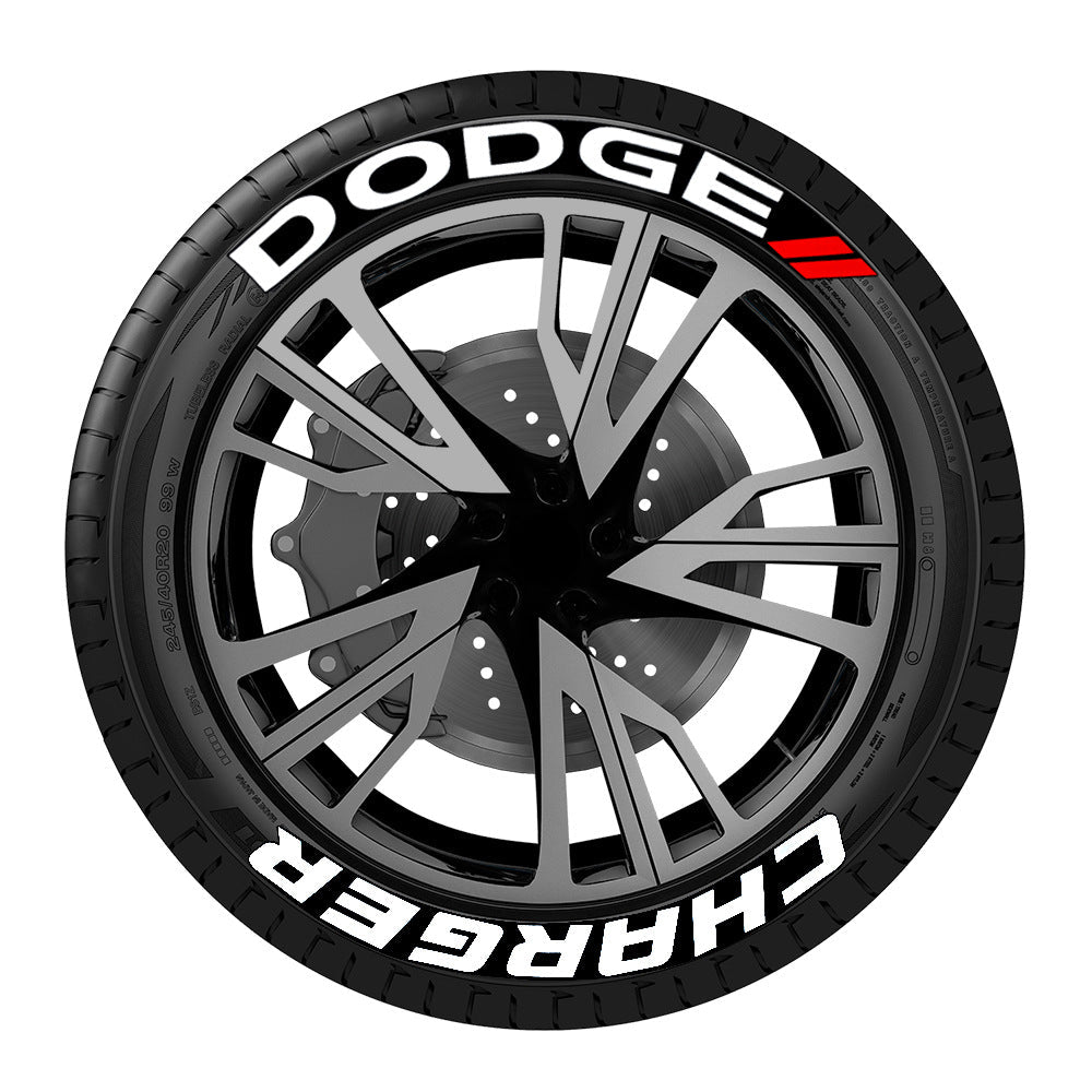 [One-piece set] Tire letter sticker one-piece set One-piece set Suitable for 4 tires No accessories included - Korvel