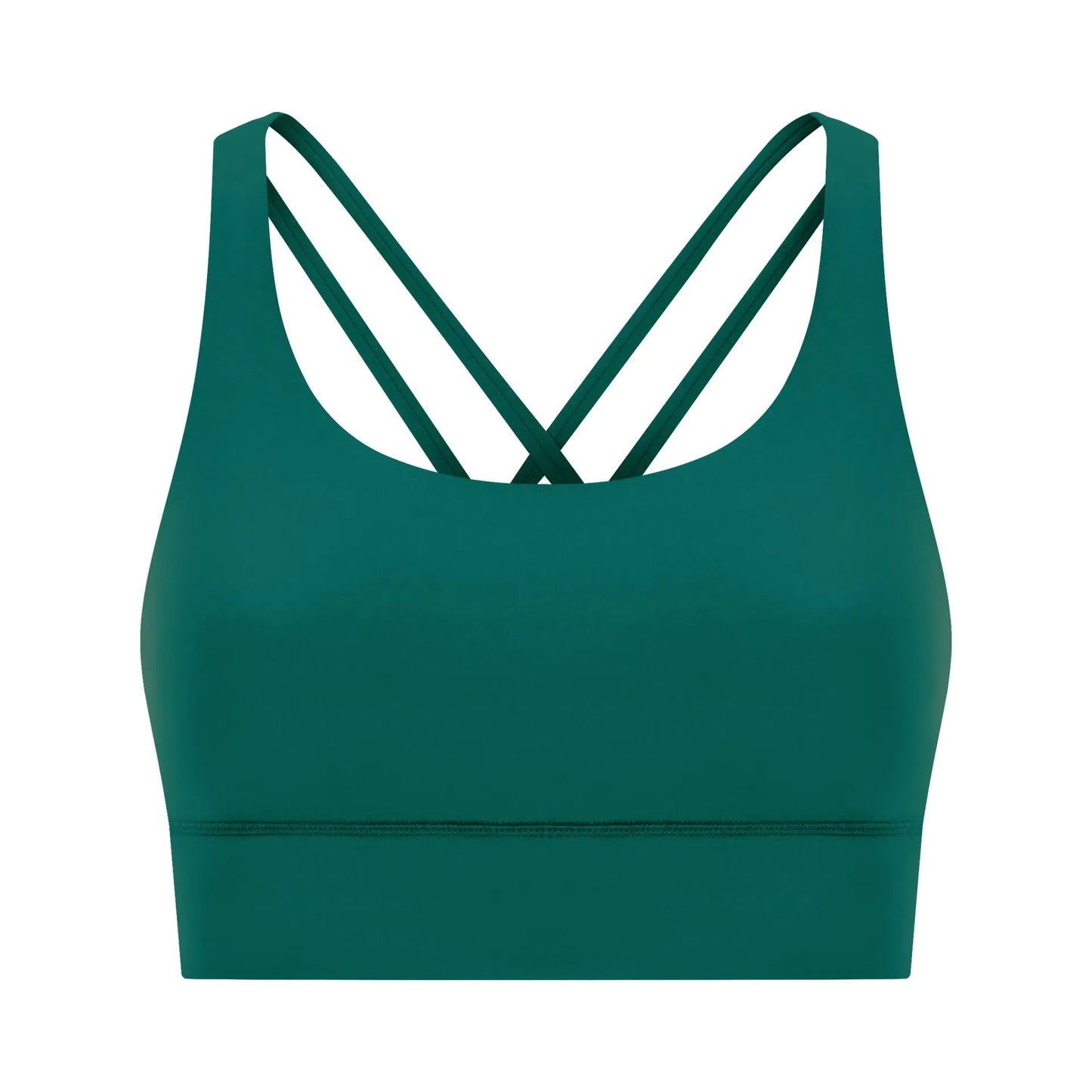 Cross back yoga bra brushed bare high-strength shock-absorbing gathering sports vest for women - Korvel