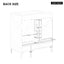 30" Bathroom Vanity with Sink, Multi-functional Bathroom Cabinet with Doors and Drawers, Solid Frame and MDF Board, Grey - Korvel