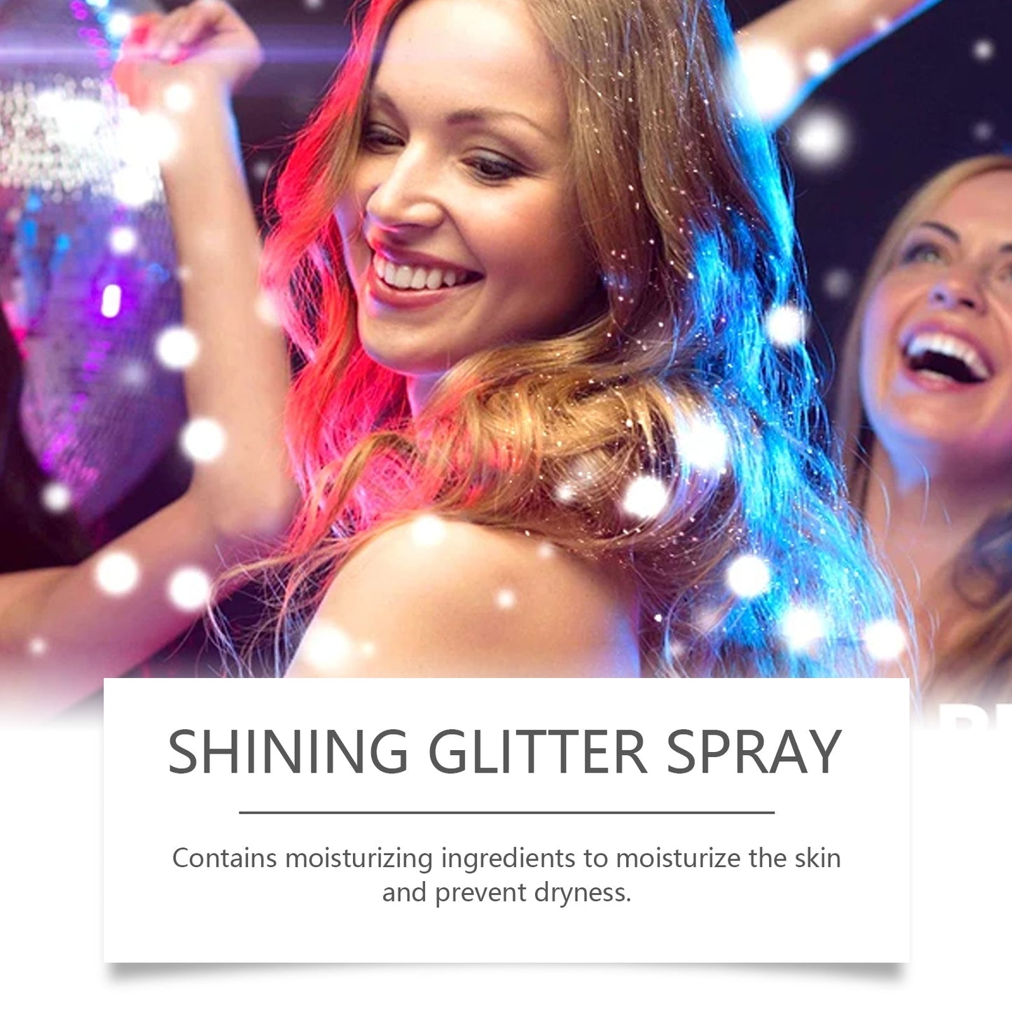 Stage Makeup Glitter Spray, Highlighter Spray Natural Stereo Long-Lasting Brightening Glitter - Korvel
