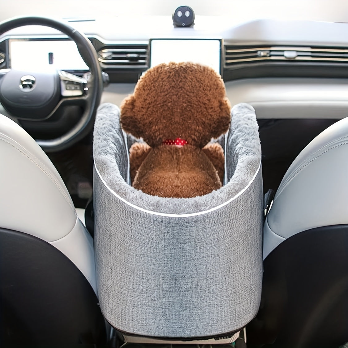 Asiento de coche de viaje acogedor para mascotas pequeñas